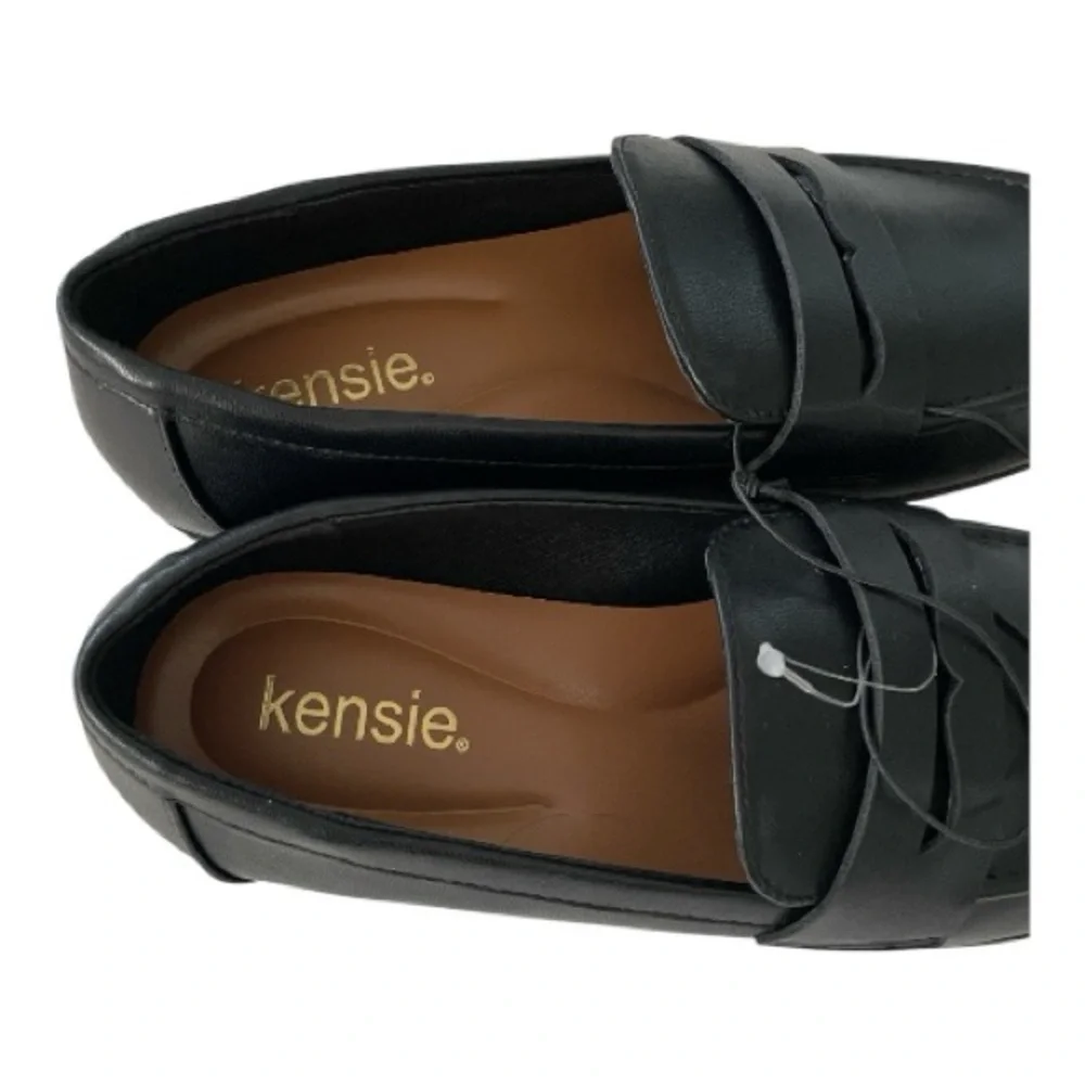 ♥️Kensie ♥️Ladies Black Loafers Size 6 1/2